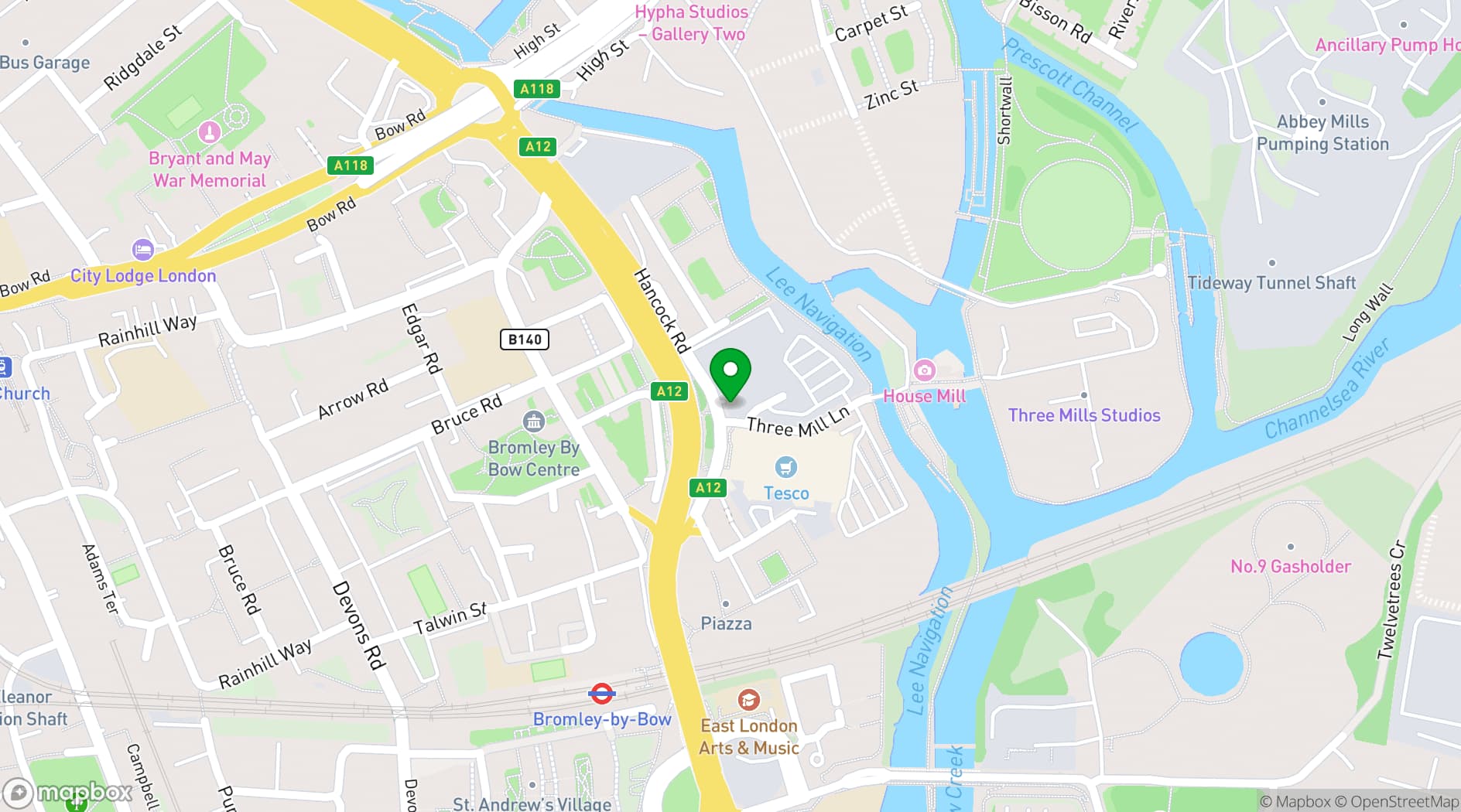 Map showing Roka Club