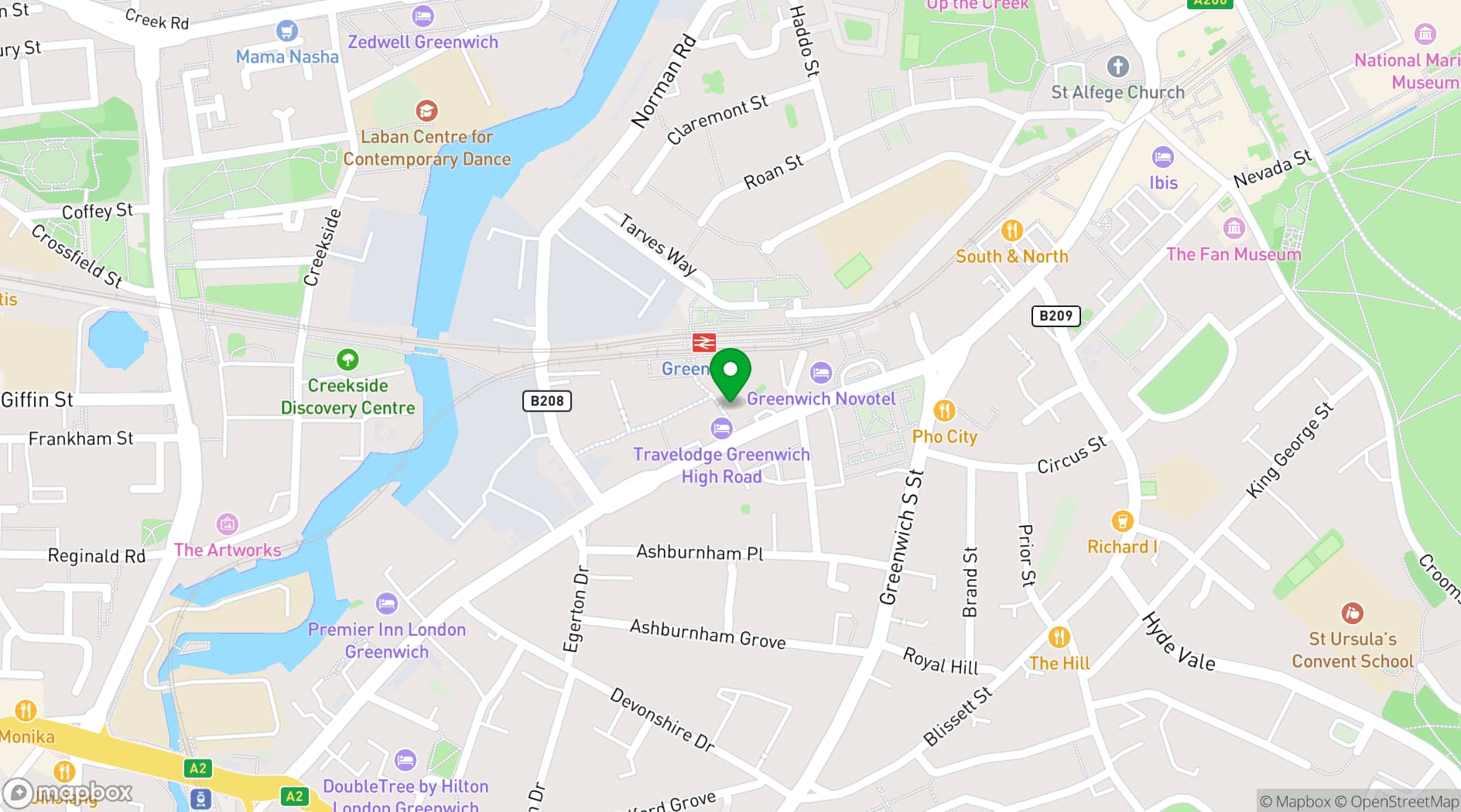 Map showing Vintners Lanes