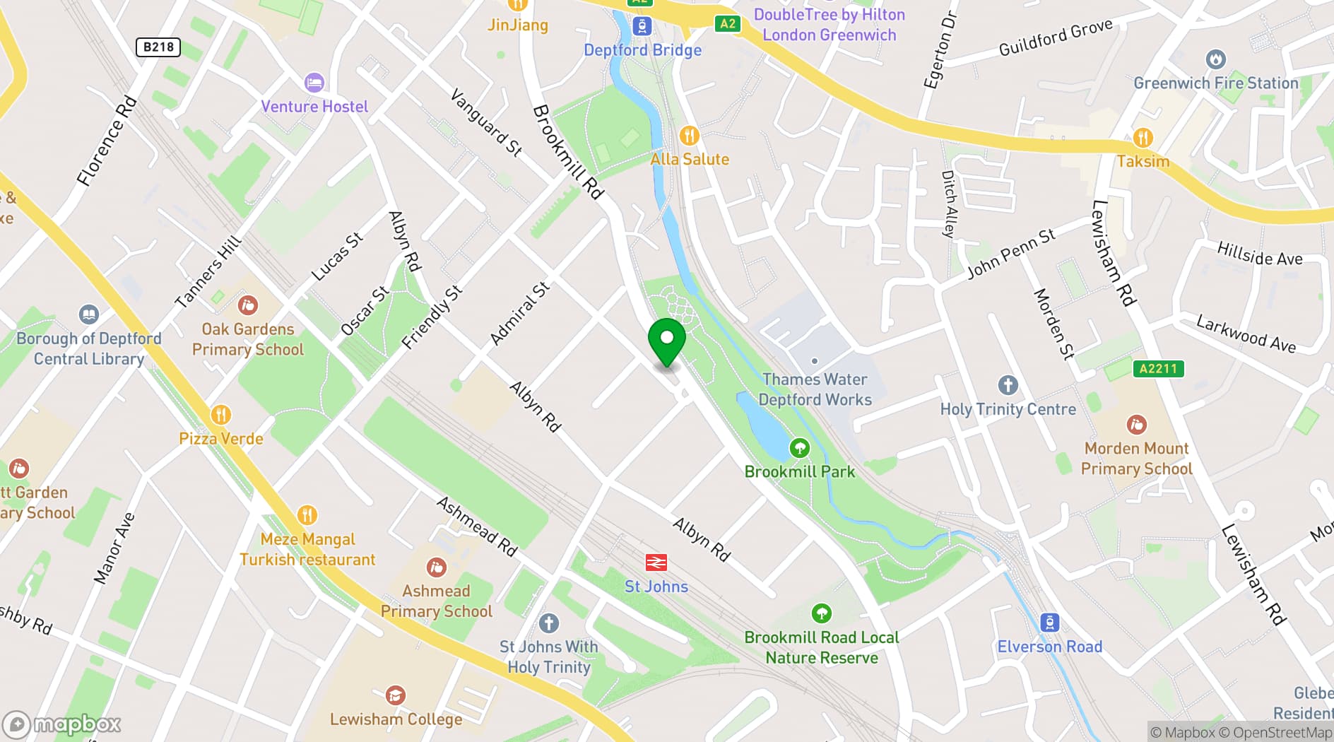 Map showing The Brookmill
