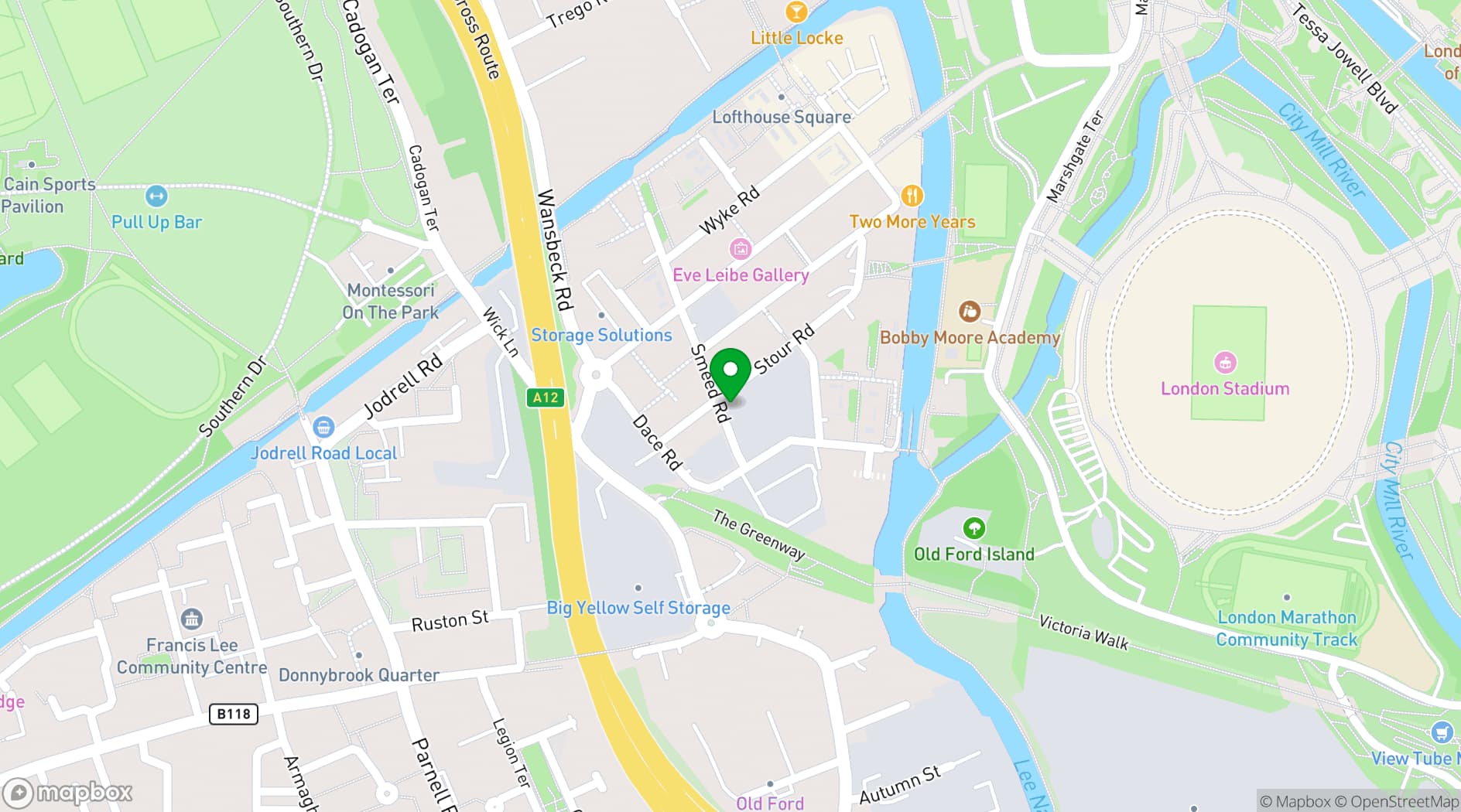 Map showing Plantroom