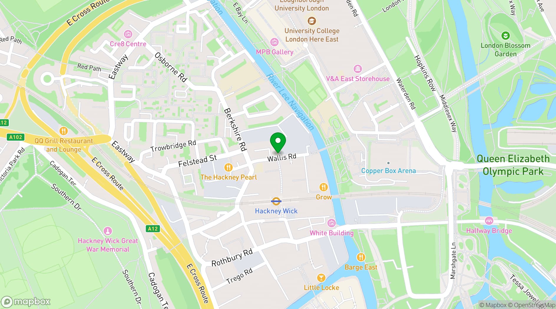 Map showing Beer Merchants Tap