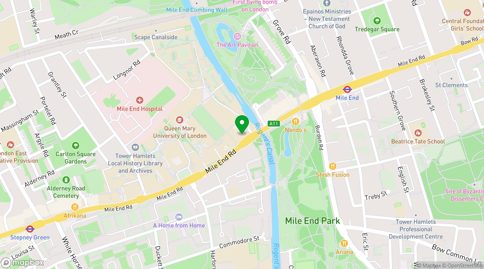 Map showing BLOC