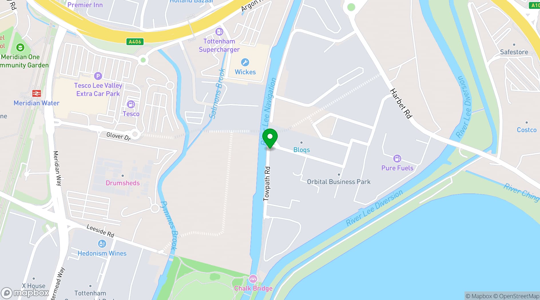 Map showing Gaffe