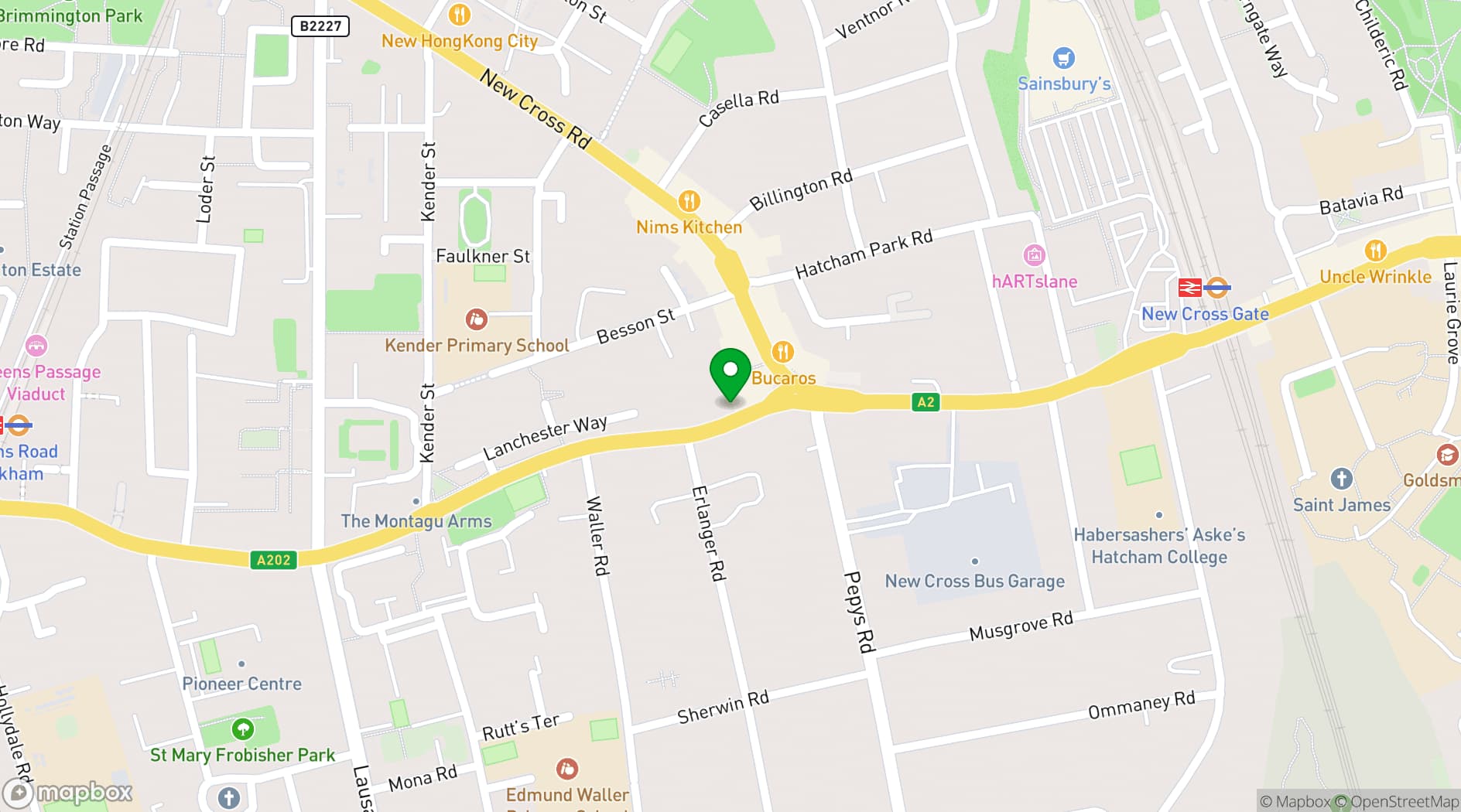 Map showing Facework's Maker Space