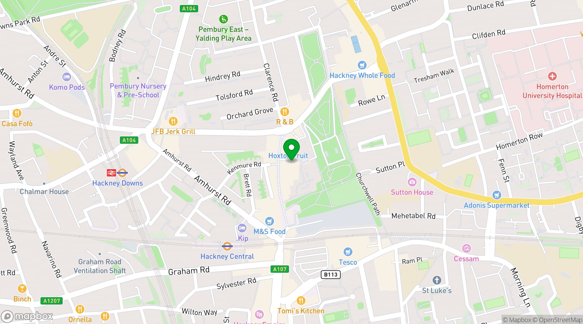 Map showing WAVE