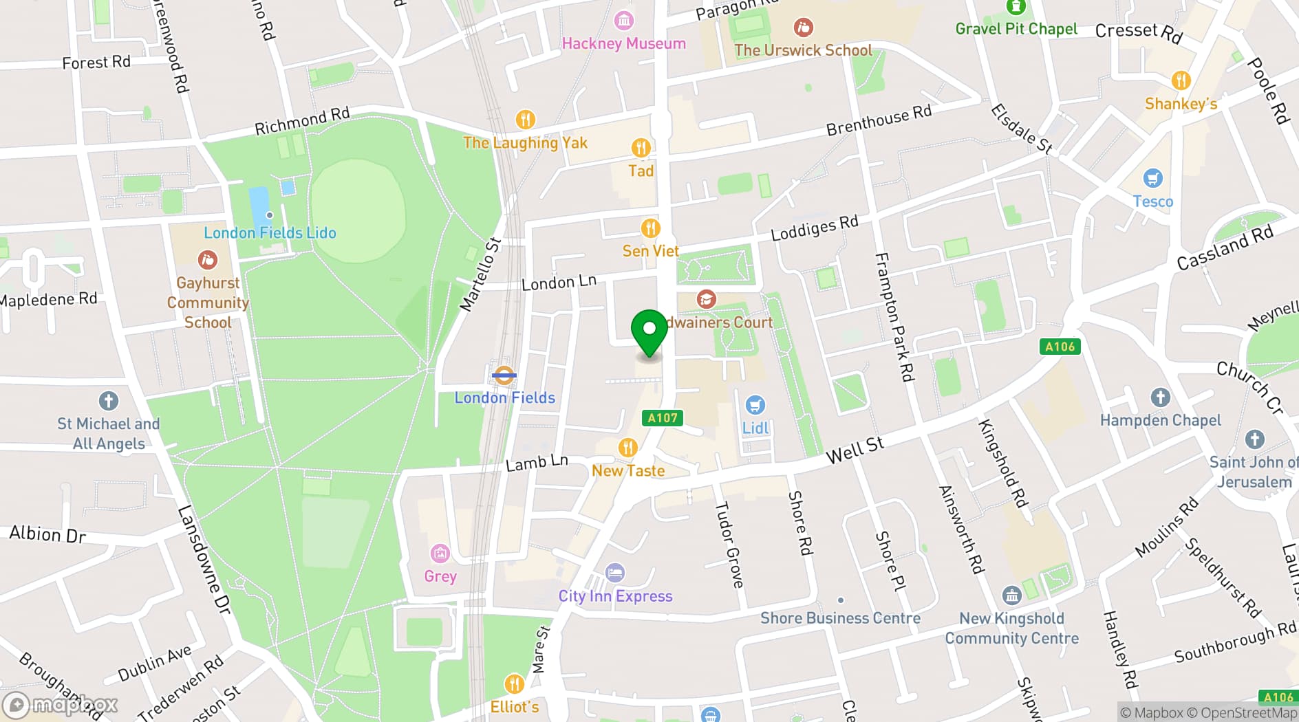 Map showing Plum Studios