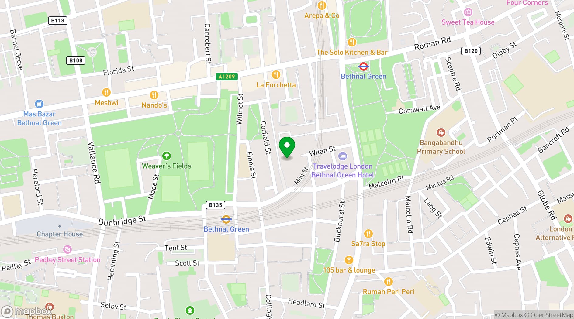 Map showing Workshop Space
