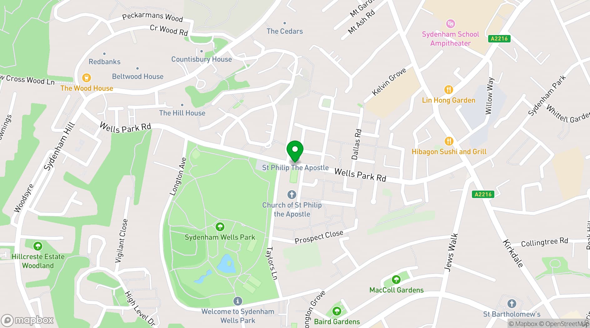 Map showing The New Generation Centre