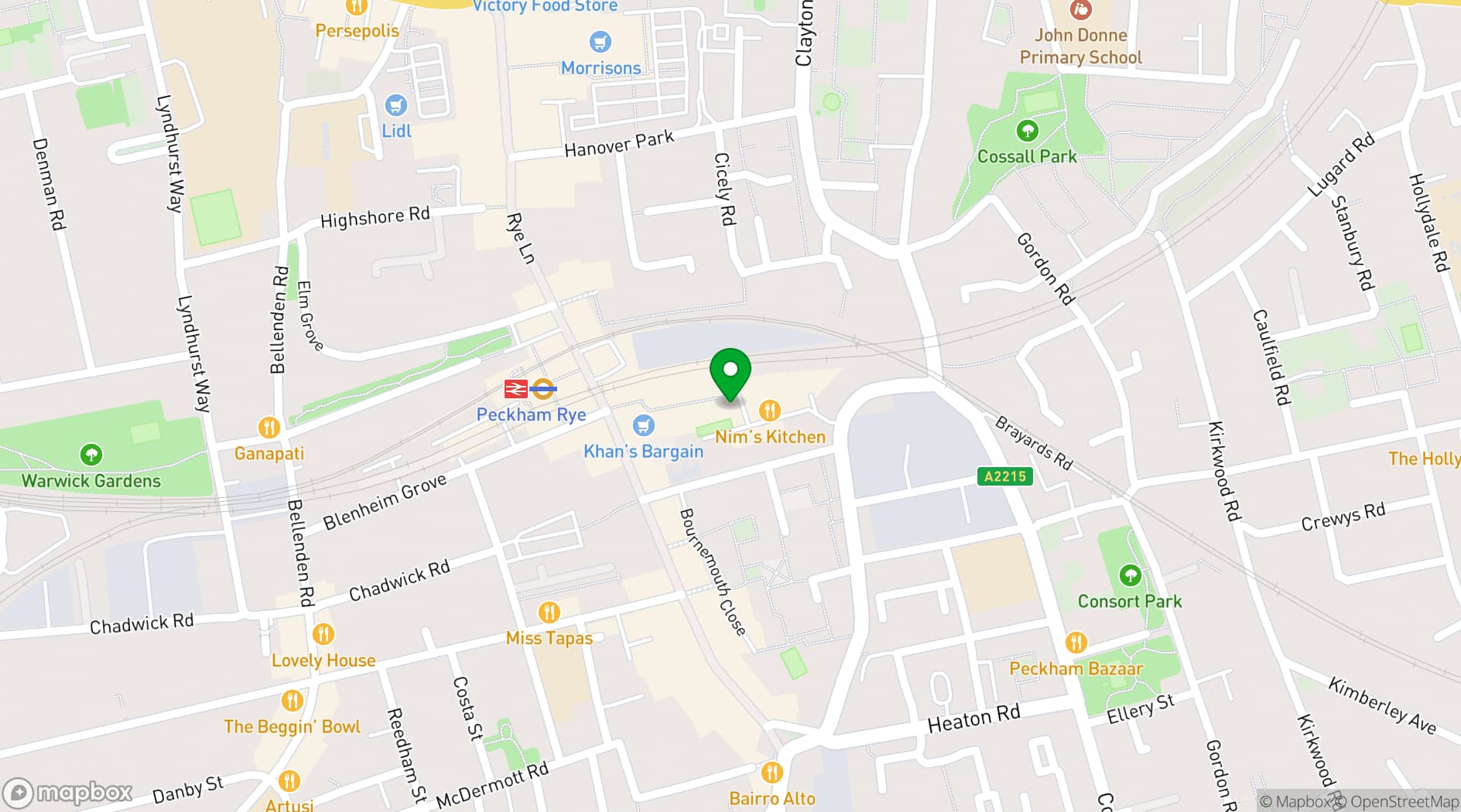 Map showing Social
