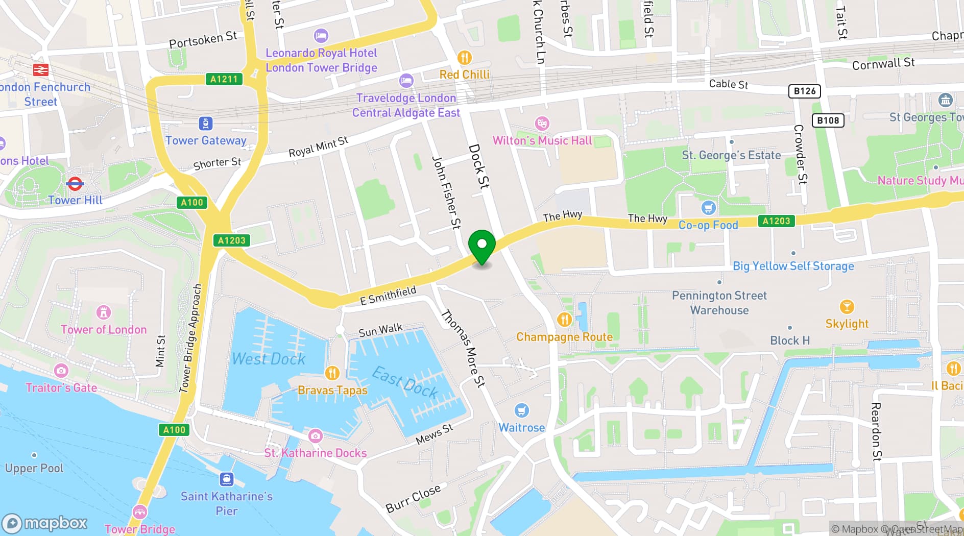 Map showing The Royal Pharmaceutical Society