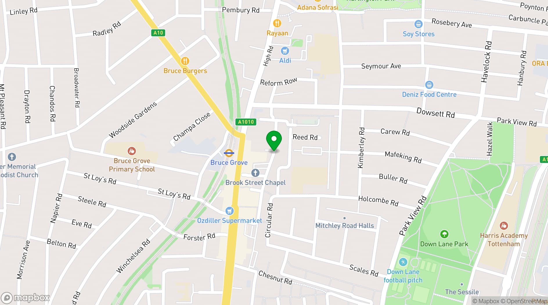 Map showing Beehive