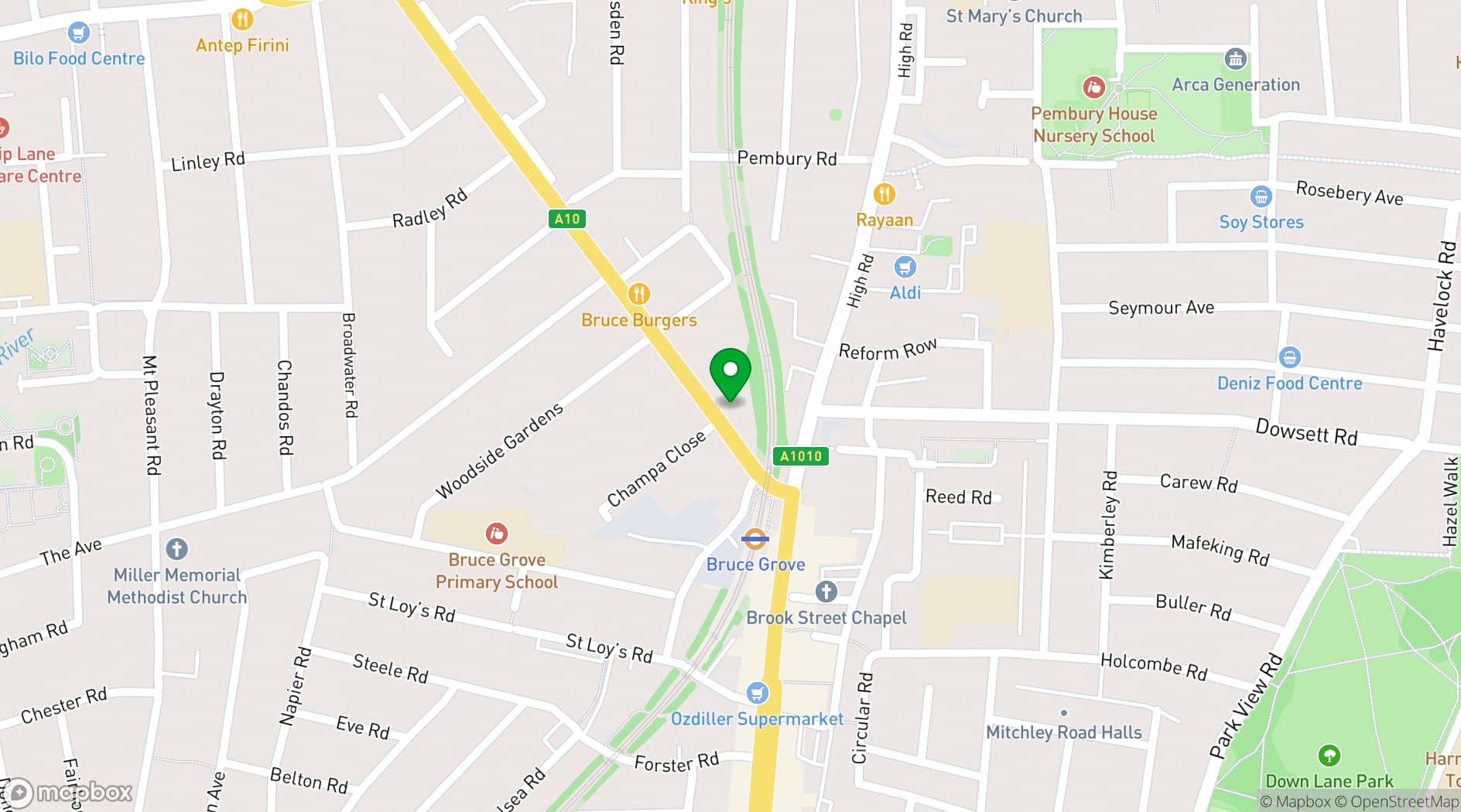 Map showing Roller Nation