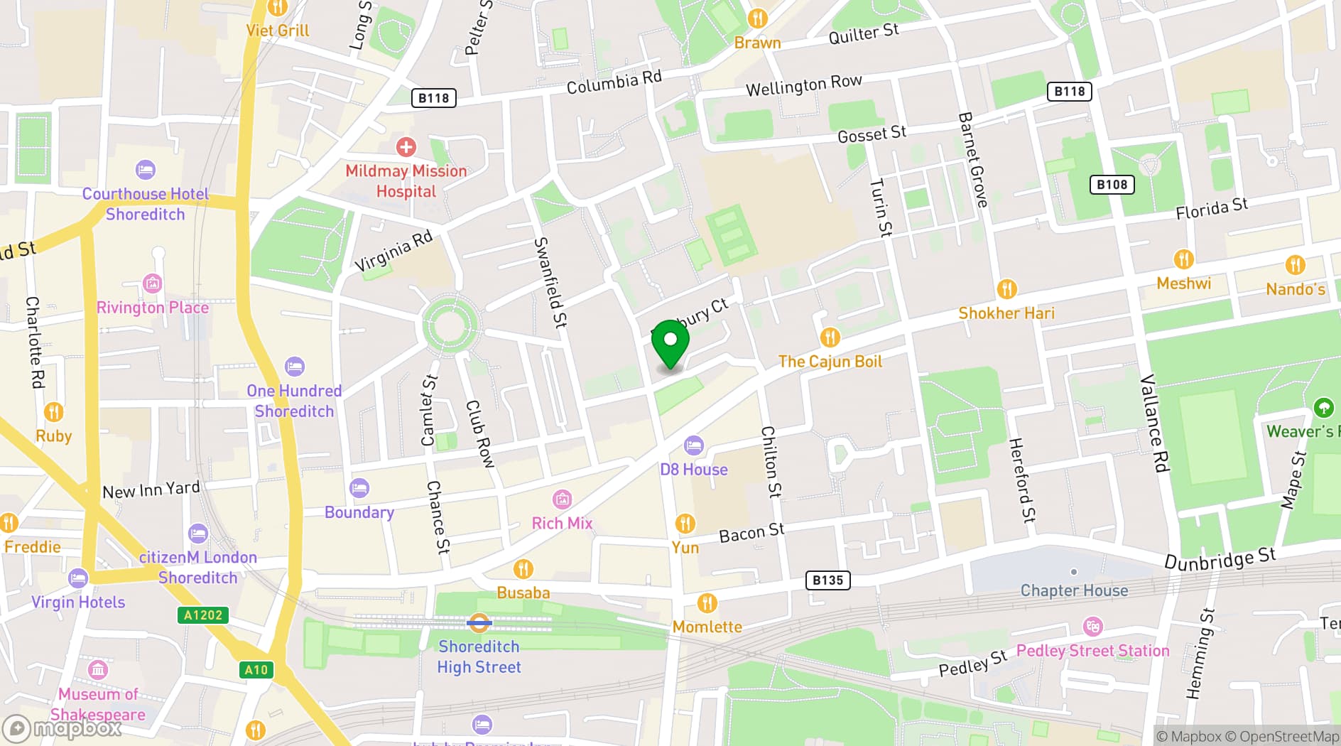 Map showing FOMO