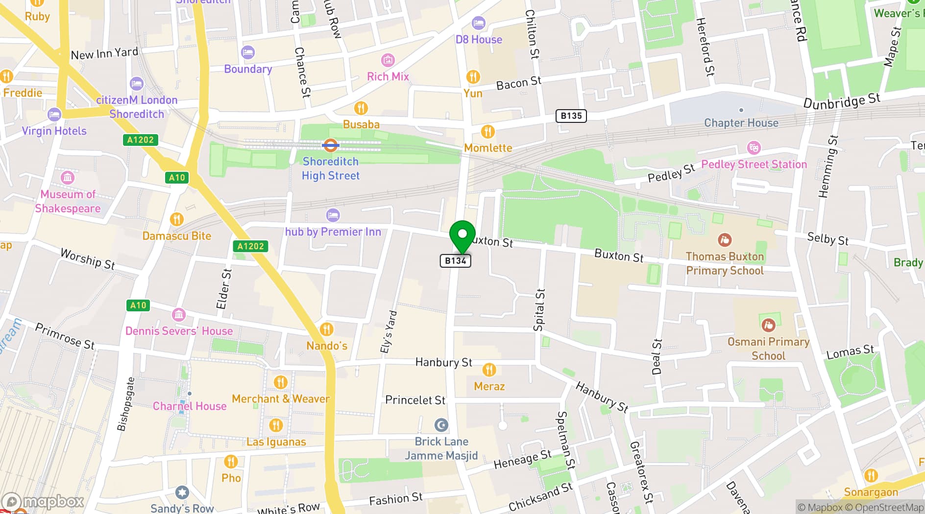 Map showing Core Studio
