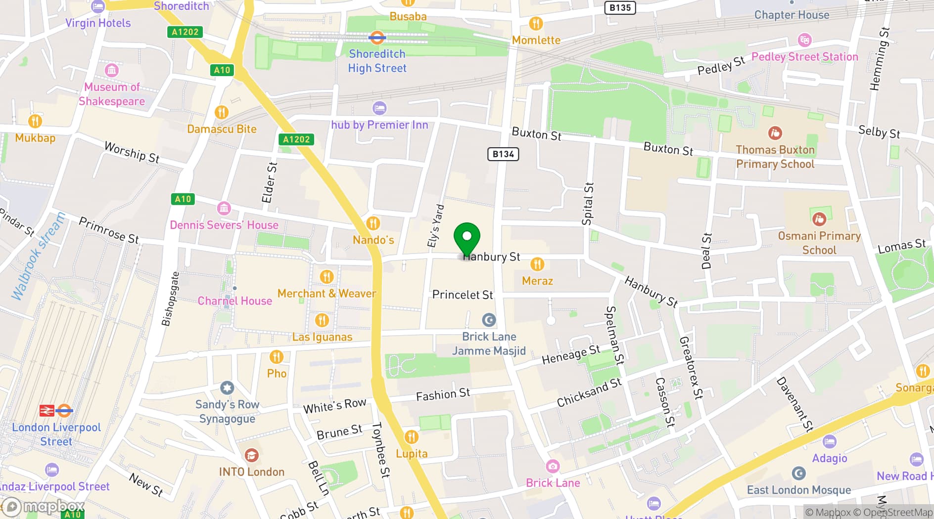 Map showing Kobi Nazrul Centre