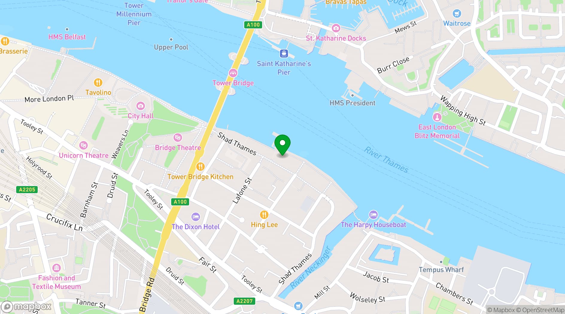 Map showing Le Pont de la Tour