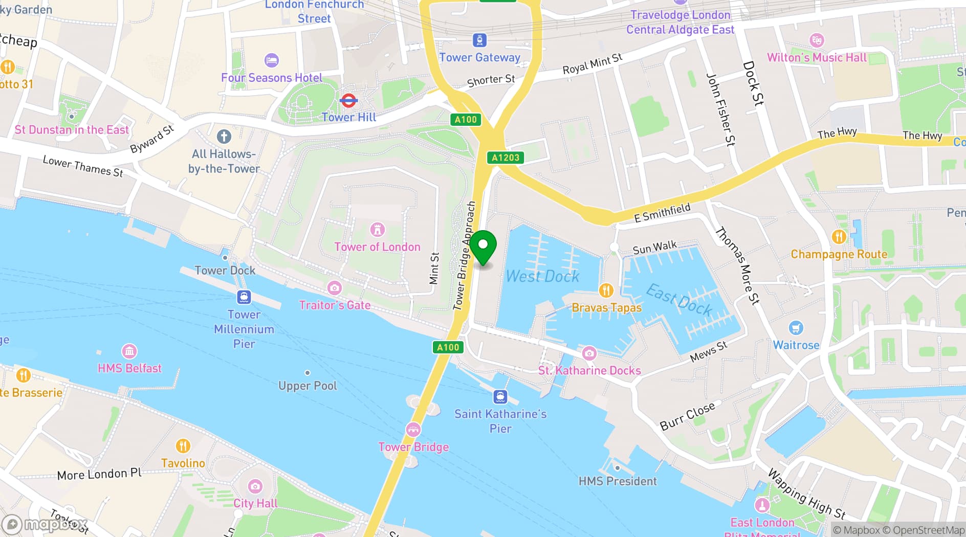 Map showing Rainmaking Loft