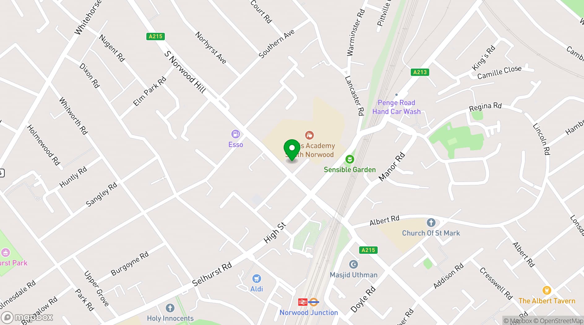 Map showing Stanley Arts London