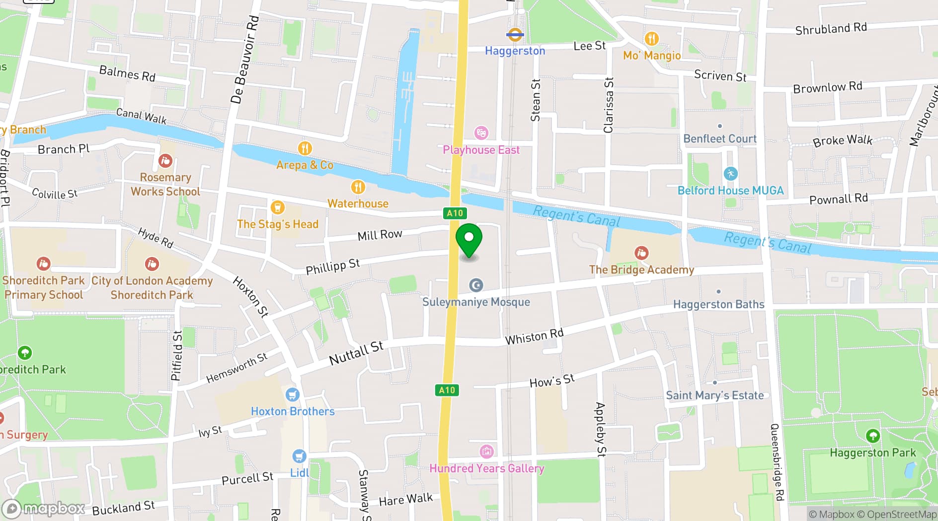 Map showing House of Transformation