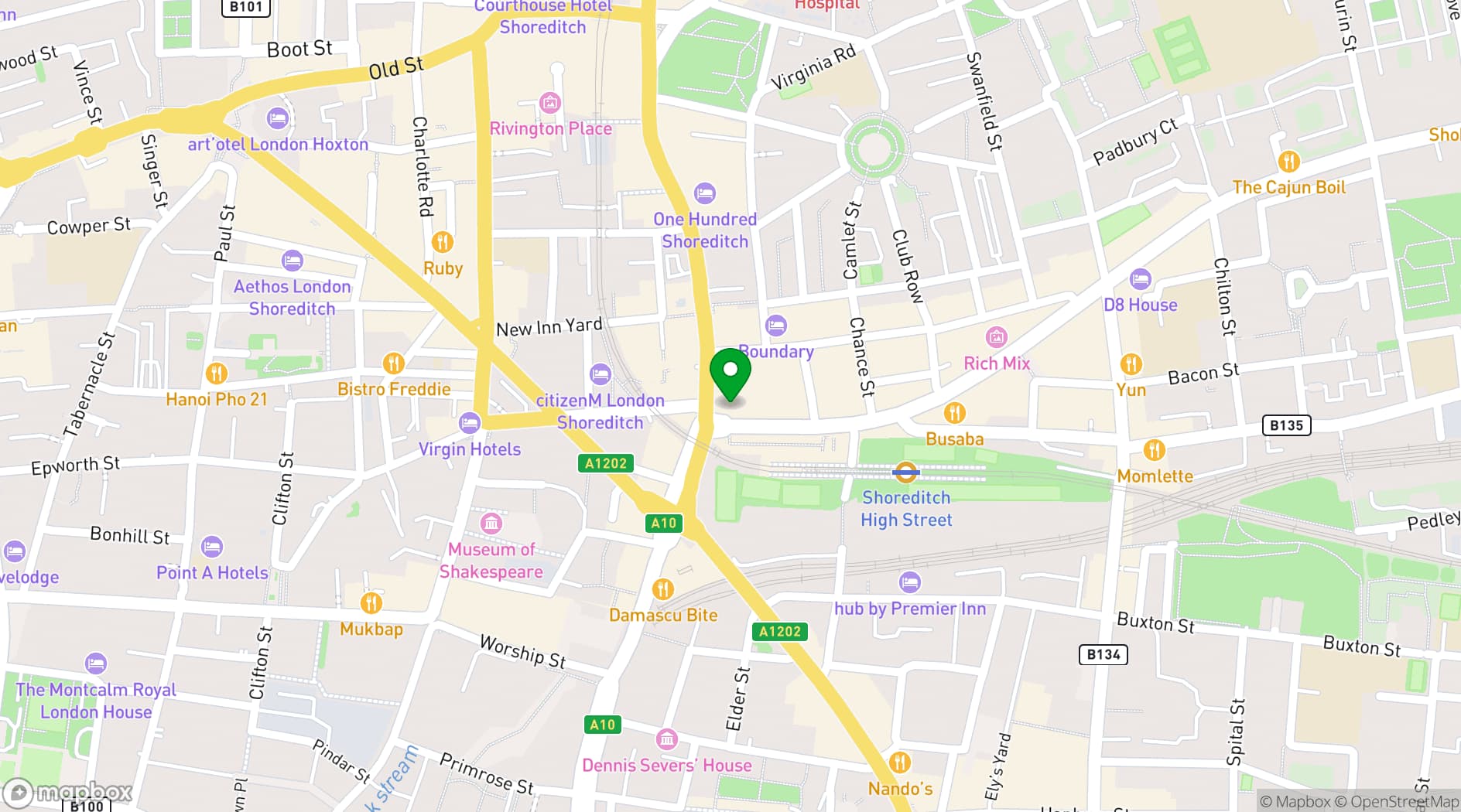 Map showing Concrete Space