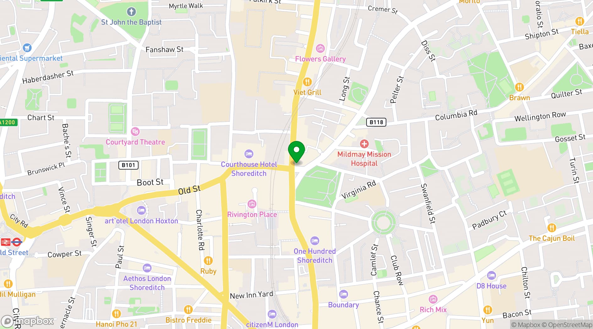 Map showing Kachette Annex