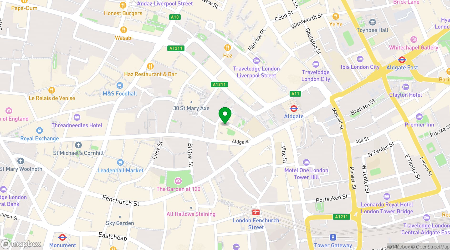 Map showing The Trinity Bell