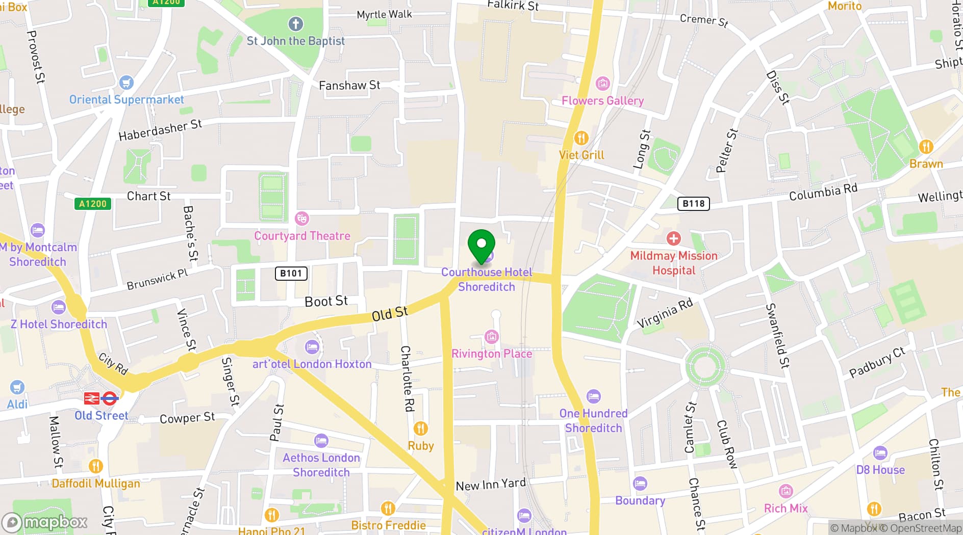 Map showing Upper 5th