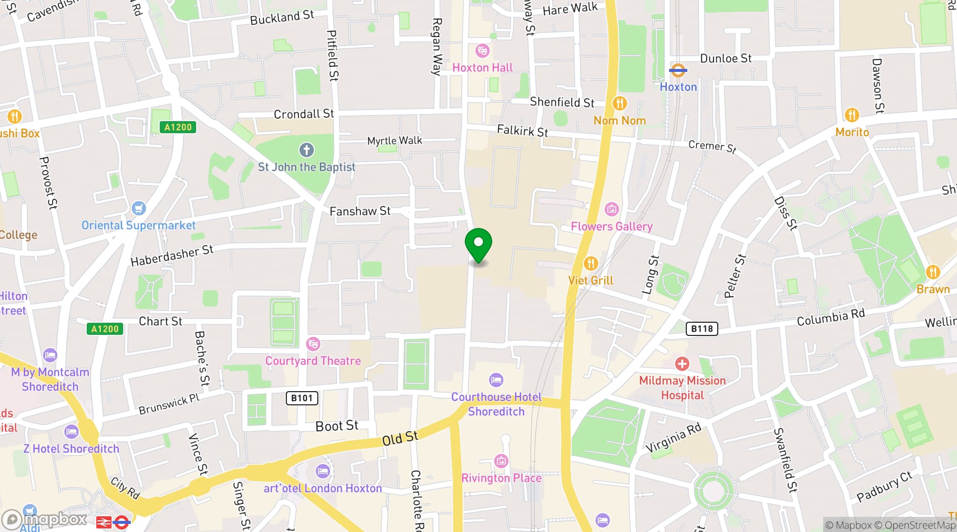 Map showing OKN1