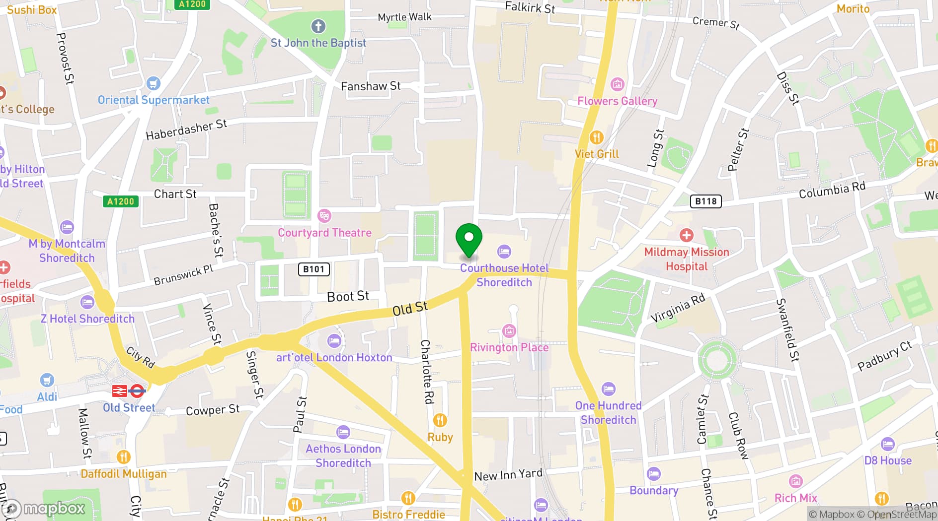 Map showing Nikki's