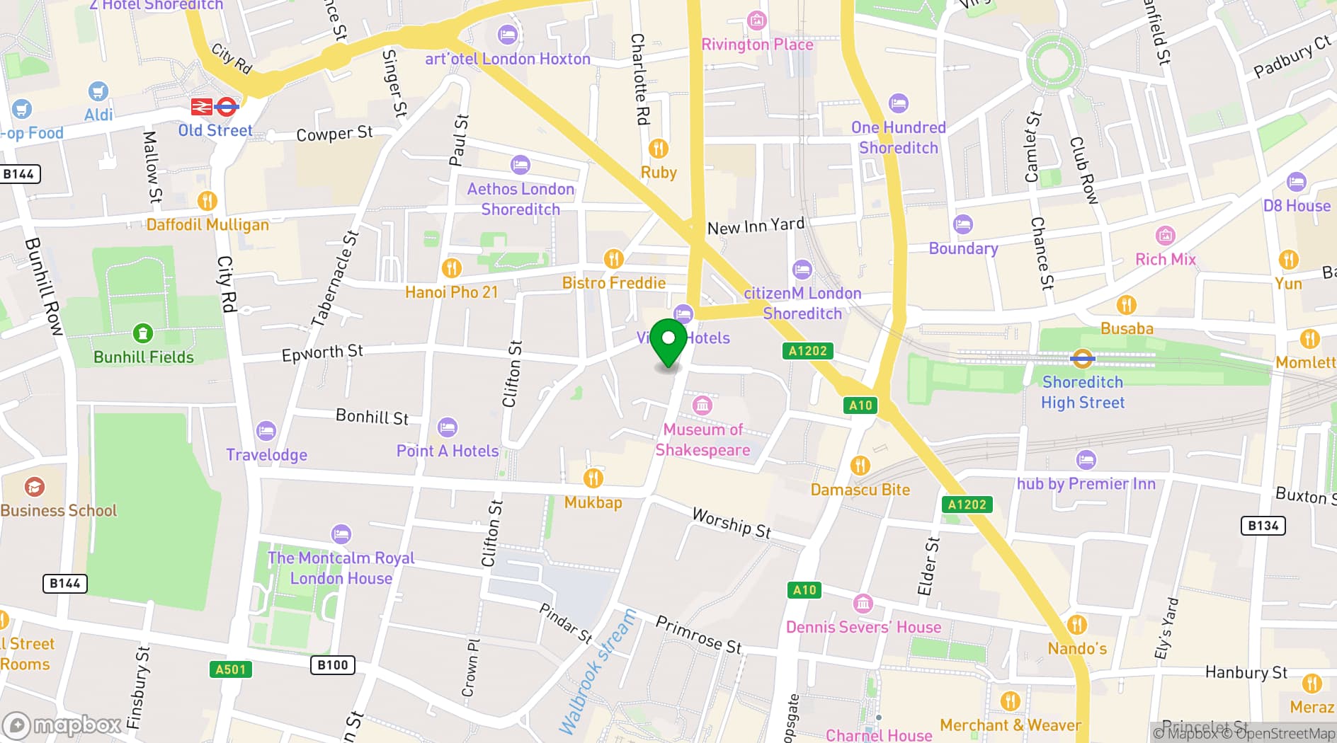 Map showing The Drum Labs