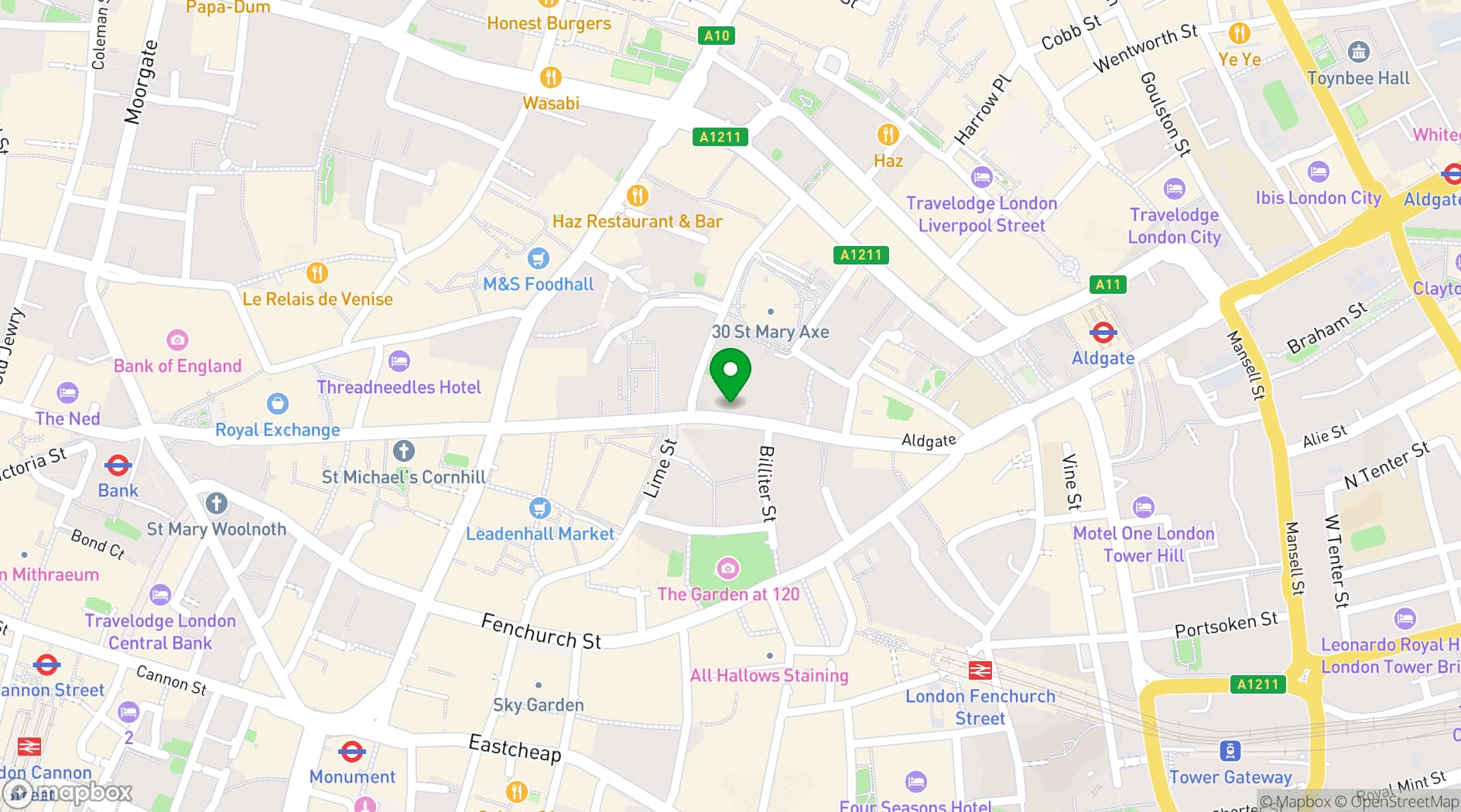 Map showing Theatre Deli