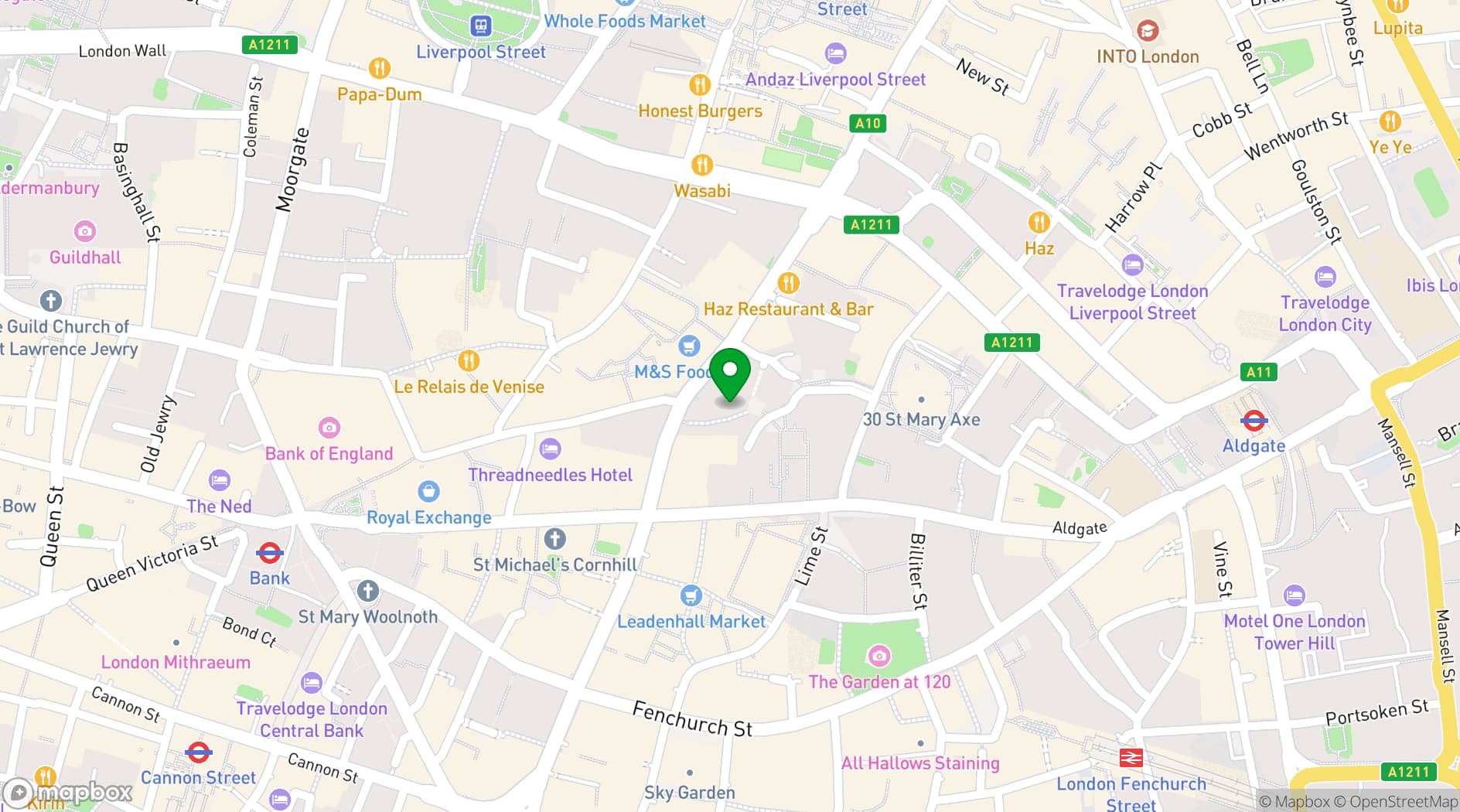 Map showing Horizon 22 Events