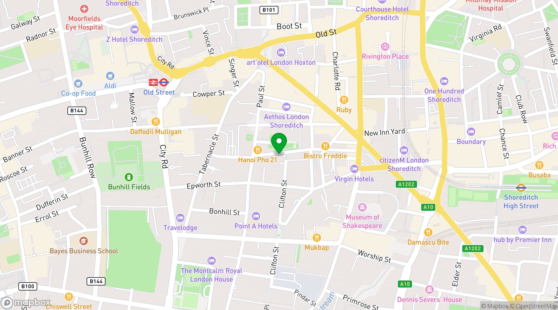 Map showing Holiday Inn New Delhi Aerocity