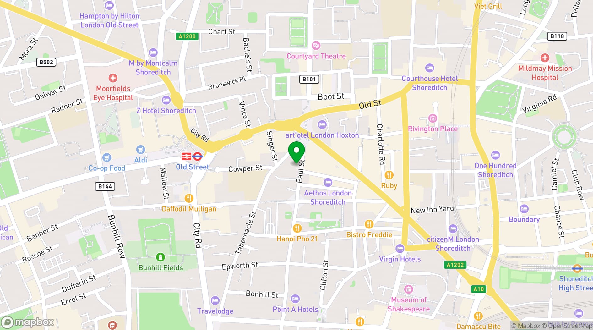 Map showing NıCOLETTı Contemporary Art Gallery