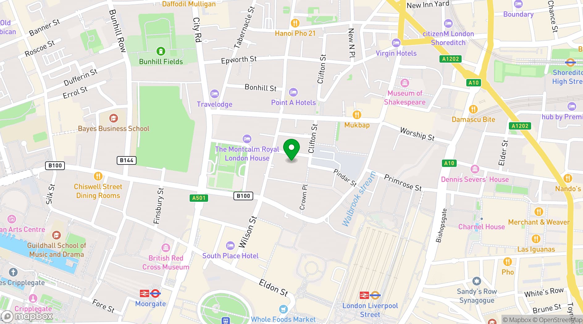 Map showing Cocoon Global