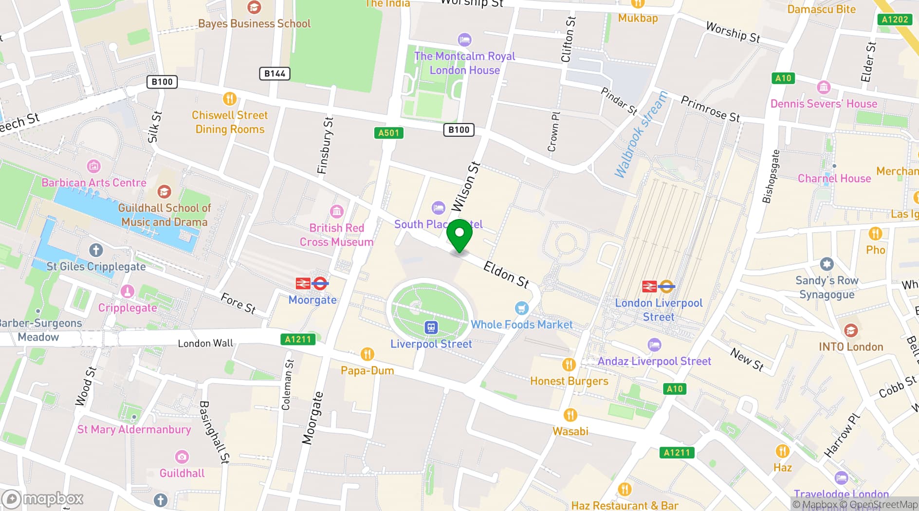 Map showing CodeNode