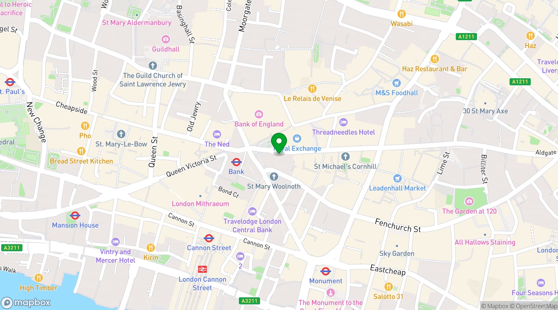 Map showing Gibson Hall