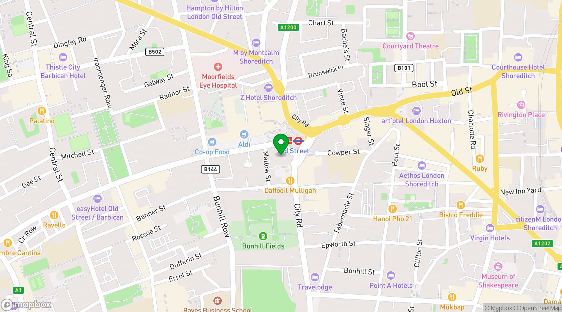 Map showing FORA - White Collar Factory