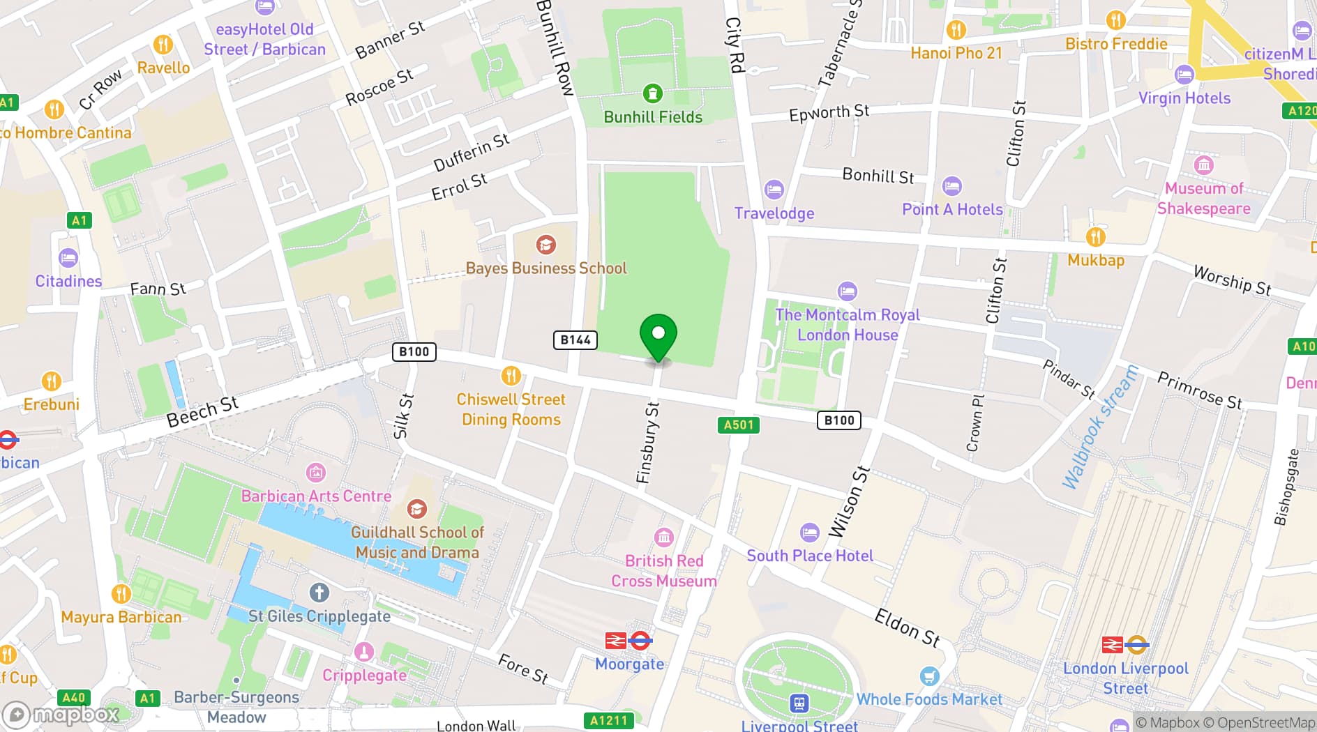 Map showing The HAC