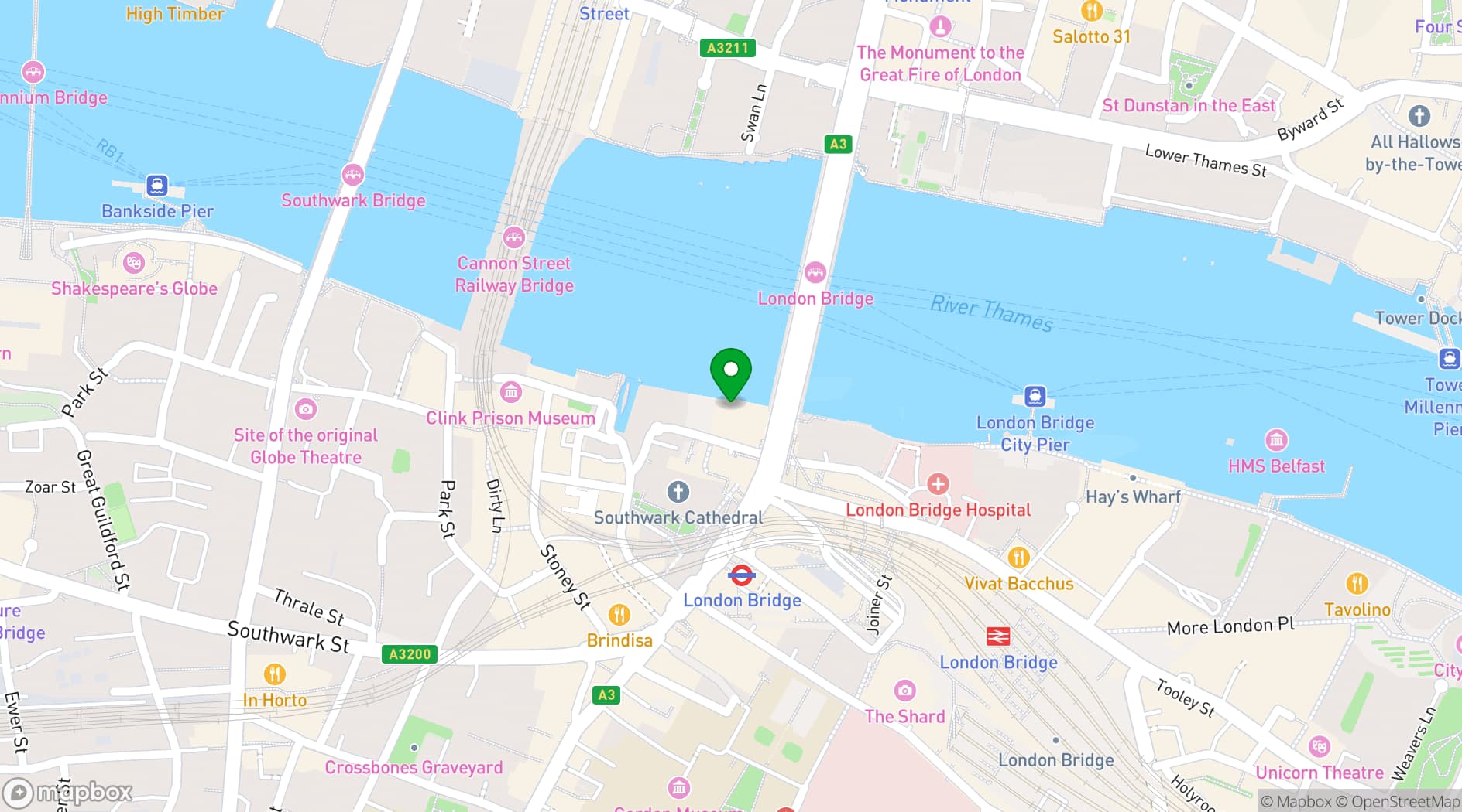 Map showing Glaziers Hall