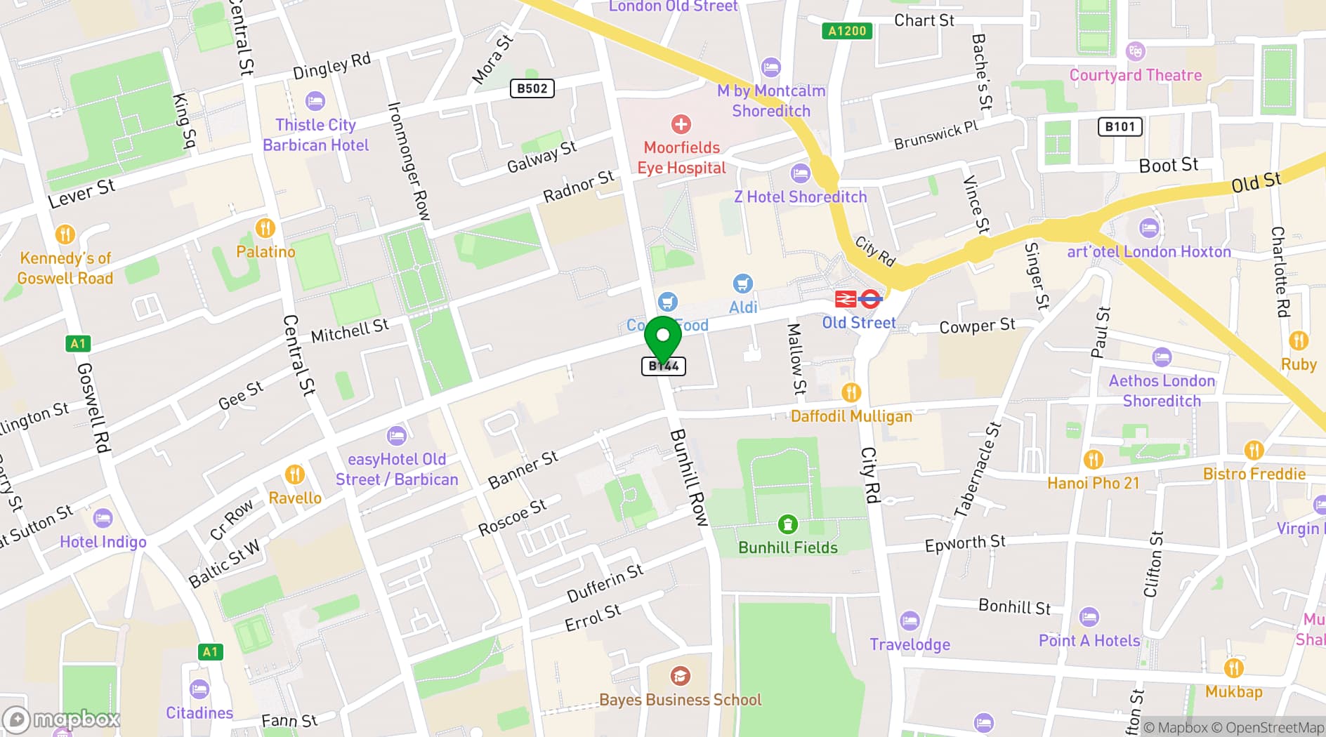 Map showing London Connectory