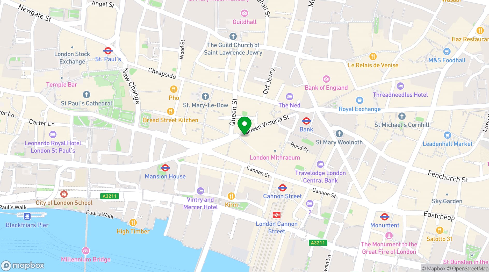 Map showing Brigadiers