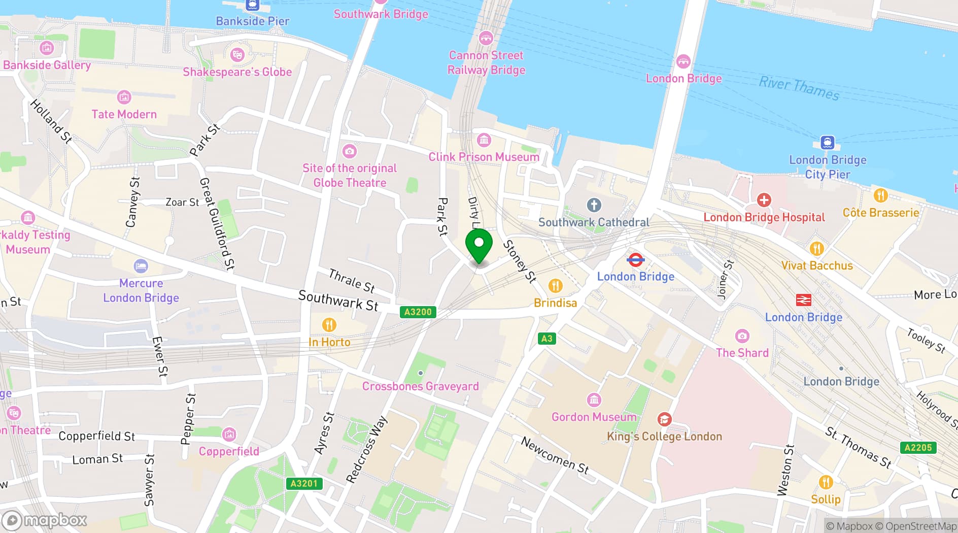 Map showing Bar Daskal