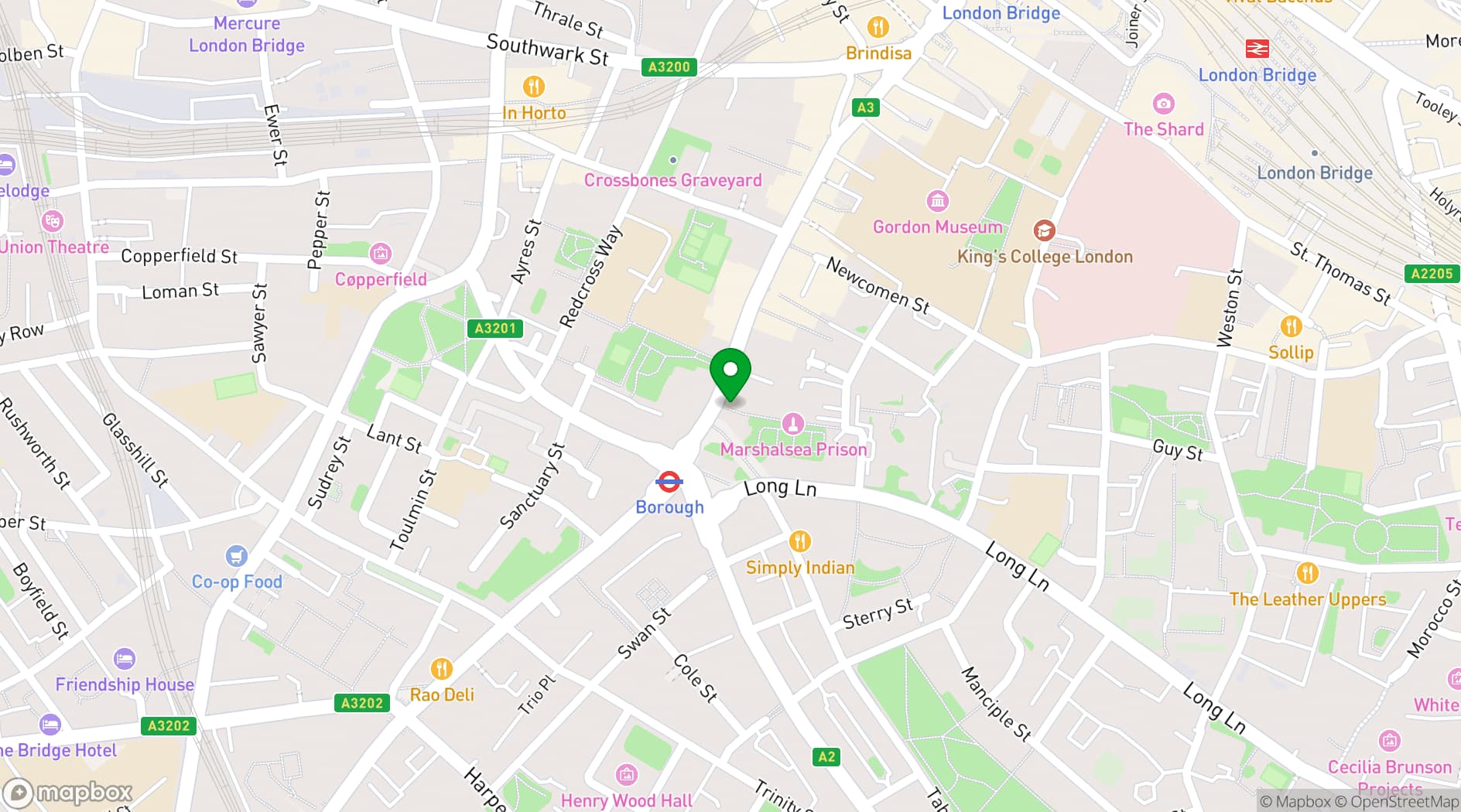 Map showing Garry Weston Library