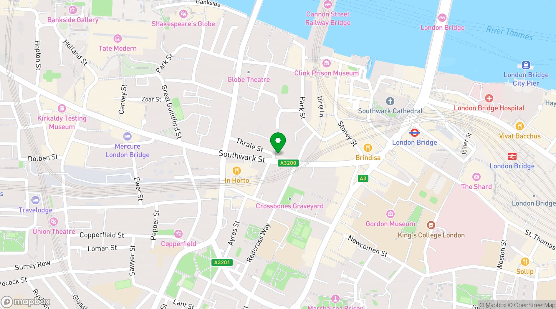 Map showing Guild of Fine Food