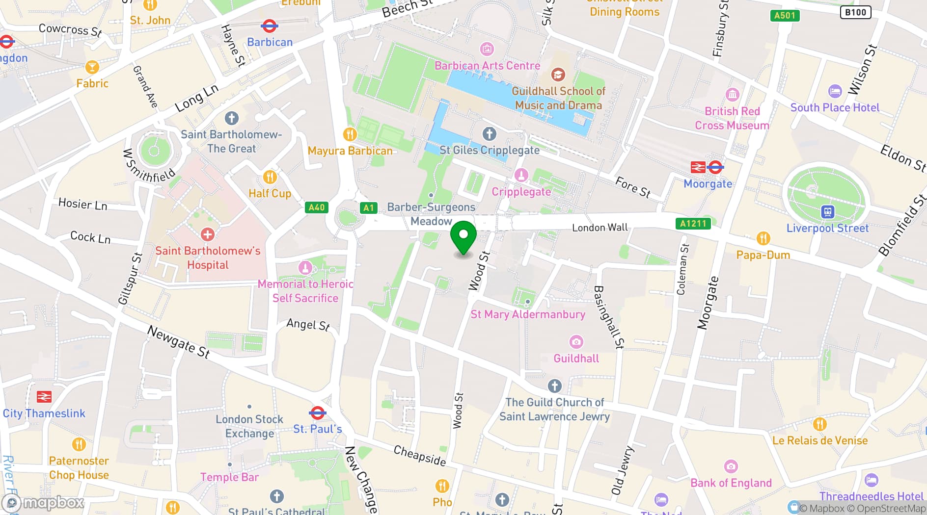 Map showing Together 88 Wood Street
