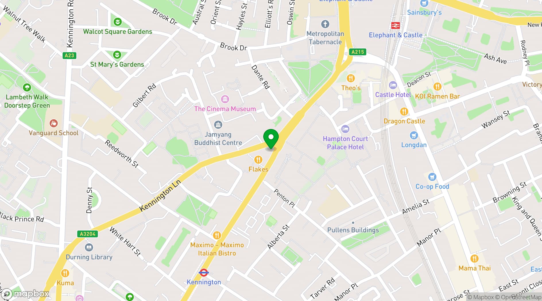 Map showing Toulouse Lautrec