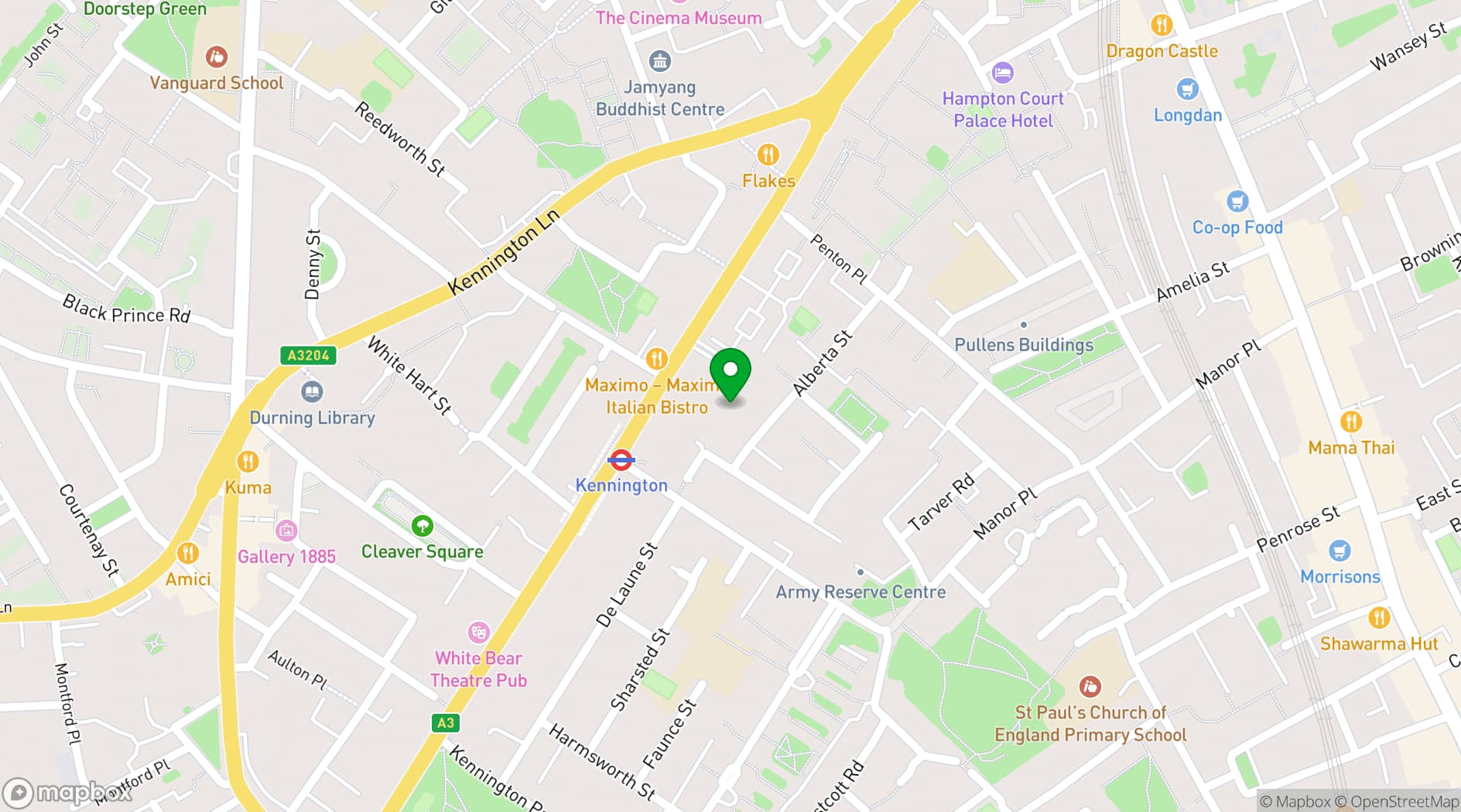 Map showing TMCEC Evangelical Church