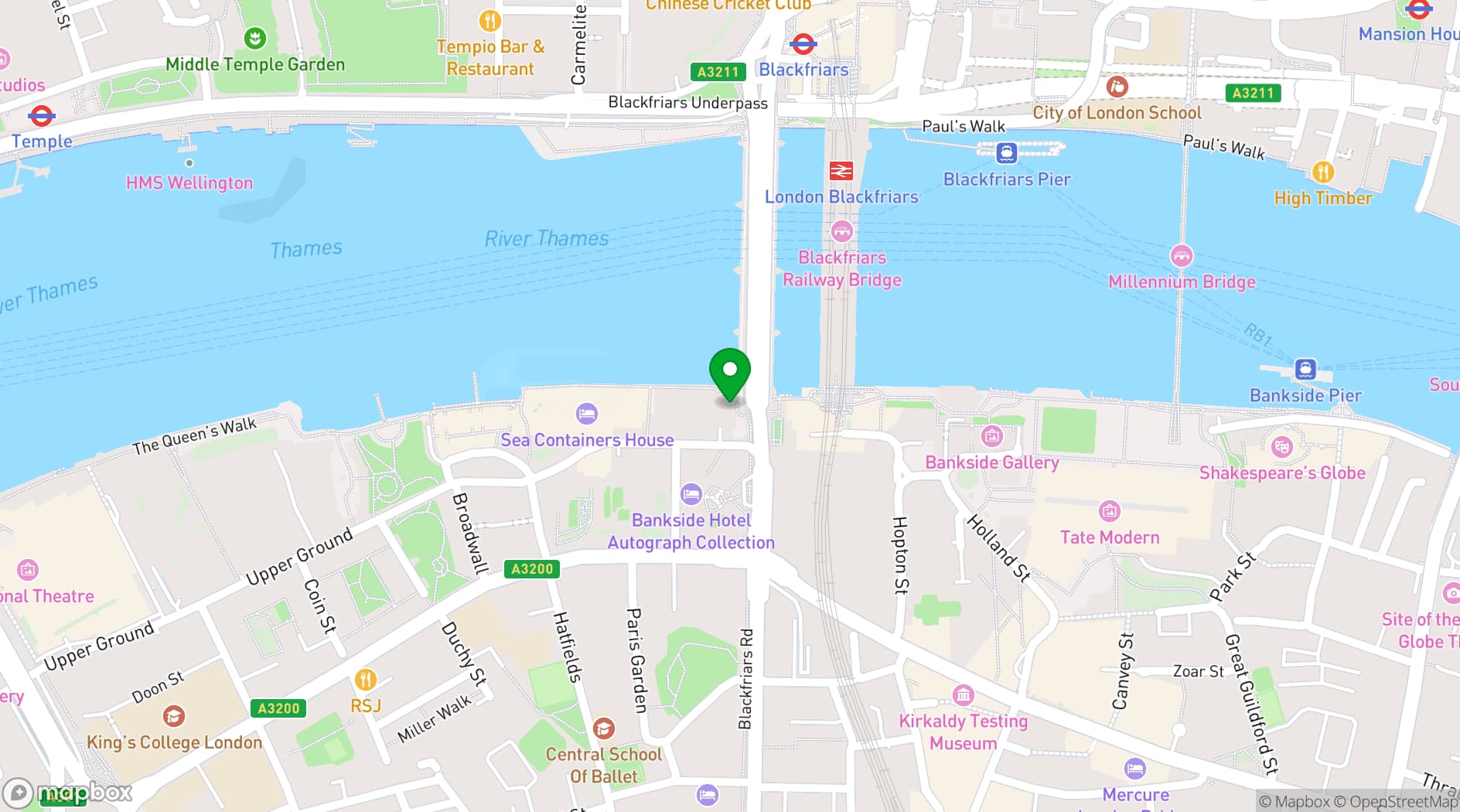 Map showing Doggett's Coat and Badge