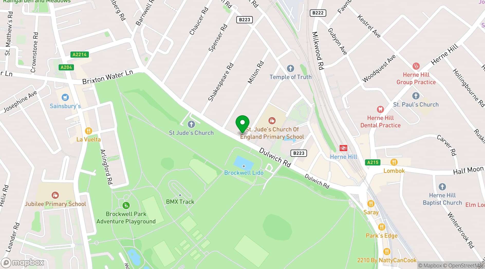Map showing The Prince Regent